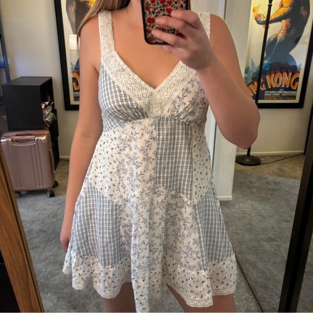 Floral Patchwork Dress